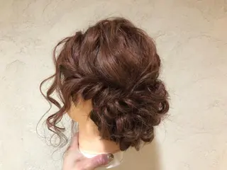 セミロング カラー ヘアアレンジ まつパ/まつエク Ci belleのマツエク・マツパデザイン