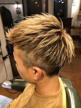 ショート カラー メンズ 冨士川 英樹のヘアスタイル