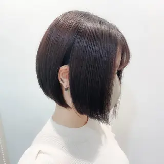 ショート 🫧小顔顔周りカット レイヤー/縮毛/白倉のヘアスタイル