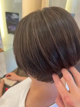 ショート カラー ヘアアレンジ リリー /Men's/パーマのヘアスタイル