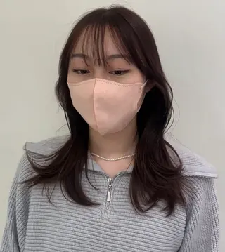 ロング 韓国レイヤー🪽 耳ツボジュエリーのヘアスタイル