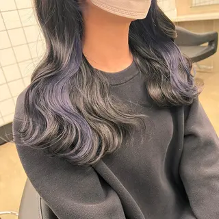 セミロング 💖札幌カラー 指名No.1💖玲奈のヘアスタイル
