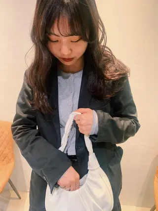 セミロング カラー RISAKO レイヤーカット🎀のヘアスタイル