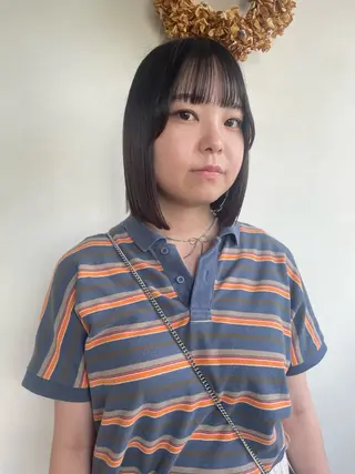 ミディアム 横田 愛梨のヘアスタイル
