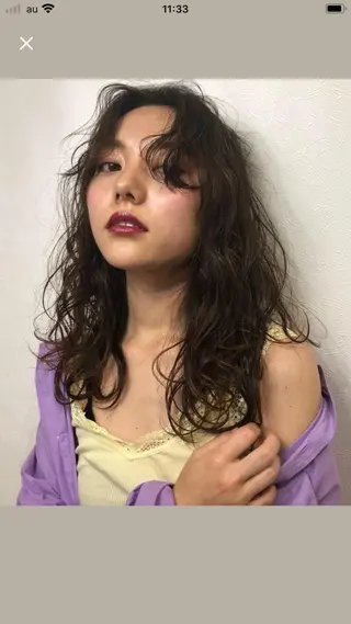 カラー 黒岩 真那花のヘアスタイル