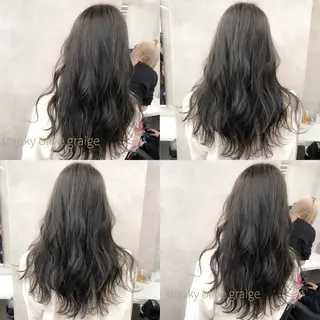 ロング ハイトーン×レイヤー カットTAKUMIのヘアスタイル