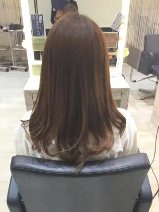 セミロング カラー メンズパーマレイヤー 西山賢志のヘアスタイル