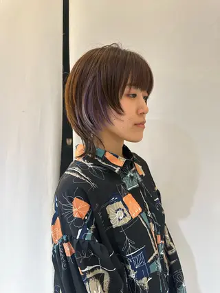 ミディアム カラー タケダ ホノカのヘアスタイル