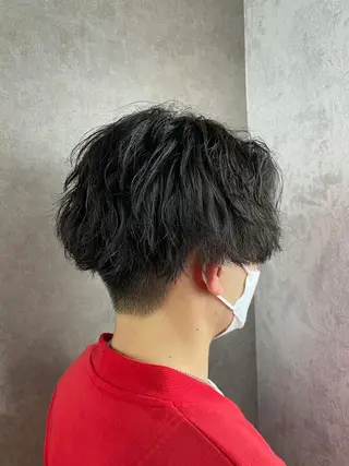 ミディアム パーマ メンズ メンズ専門 中島俊【朝霞】のヘアスタイル