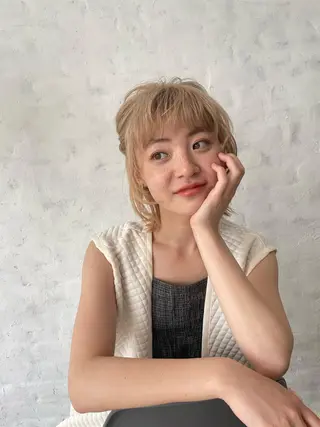 【完全個室】髪質改善 暖色カラー/山崎唯奈のヘアスタイル