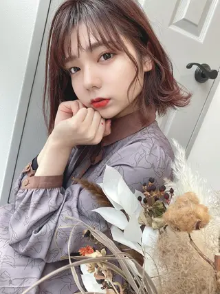 ミディアム 髪質改善&透明感 ⭐️高本裕基のヘアスタイル