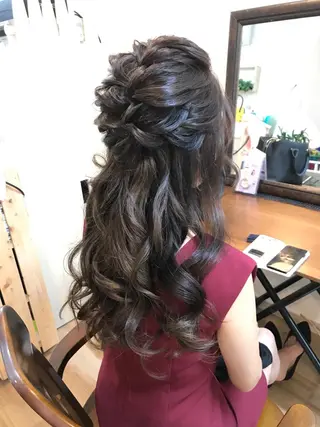 ロング ヘアアレンジ 早朝✨ヘアセット 着付け/清水玲歌のヘアスタイル