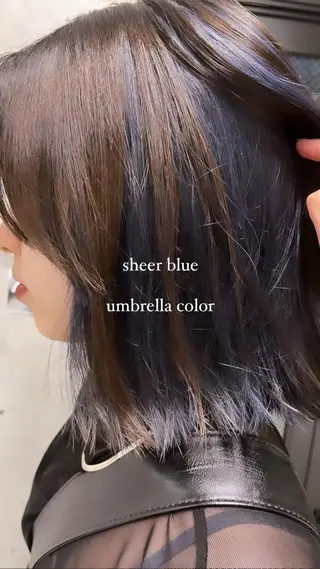 ミディアム カラー ヘアアレンジ harua キュプレ/アイリストのマツエク・マツパデザイン