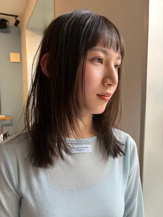 ミディアム YUUKI/ウルフ .ボブパーマのヘアスタイル