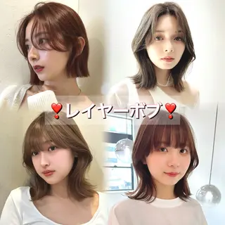 ショート 縮毛矯正　髪質改善 韓国風レイヤー　吉田のヘアスタイル