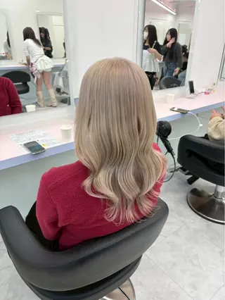 ロング カラー 💎トレンドカラー 💎桃羽のヘアスタイル