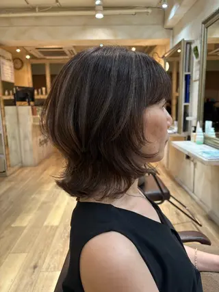 ミディアム カラー Keita 白髪ぼかしのヘアスタイル