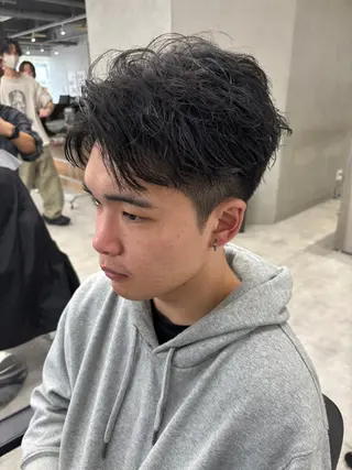 ショート メンズ メンズパーマ/新潟/ 万代/高橋悠叶のヘアスタイル