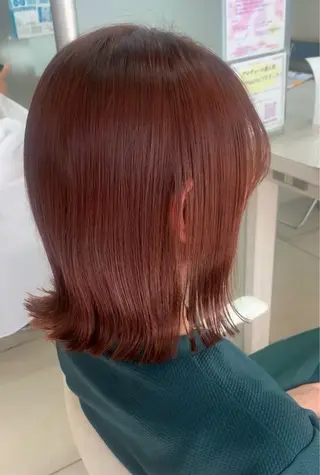 ミディアム カラー ✂︎レディース のメンズカット屋さんのヘアスタイル