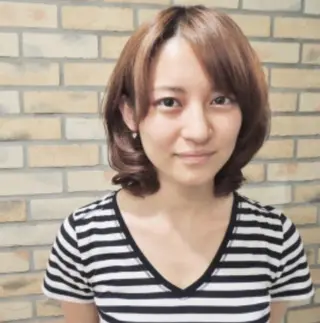 ミディアム パーマ 烏山 達也のヘアスタイル
