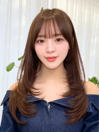 ロング 中顔面短縮 顔まわり新田大翔のヘアスタイル