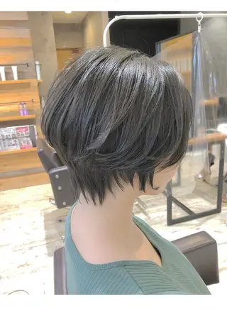 ショート カラー パーマ ヘアアレンジ メンズ キッズ ネイル マツエク・マツパ アイブロウ EnBlesS西宮 マンツーマン神道有基のヘアスタイル