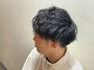 ショート パーマ メンズ 浅見 天翔のヘアスタイル