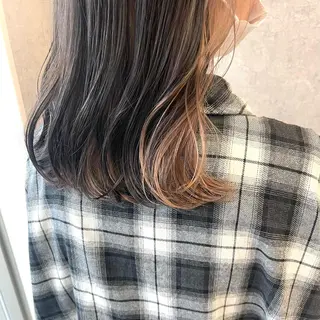 セミロング カラー ヘアアレンジ 🌻あいり merci.🌻のヘアスタイル