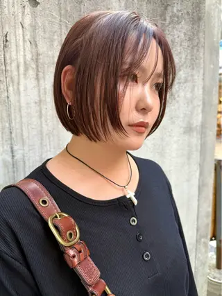 ミディアム レイヤー/ボブ/ パーマ/Rikuのヘアスタイル