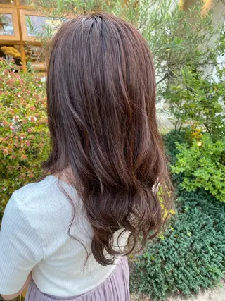 セミロング カラー INCE HAIR 竹牟礼翔のヘアスタイル