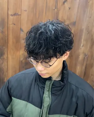 カラー パーマ メンズ メンズカット🐺 パーマ特化🔥舜のヘアスタイル
