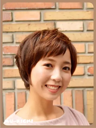 ショート 白石枝梨🌈 mu-kichi🌈のヘアスタイル