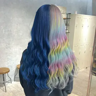 ロング カラー ブリーチ&エクステ 🥀ケアカラー特化のヘアスタイル
