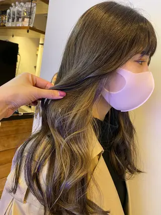 セミロング カラー scene. haraのヘアスタイル
