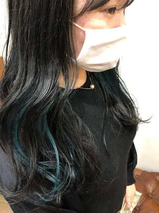 ロング カラー 梅田美容室 高山アヤのヘアスタイル