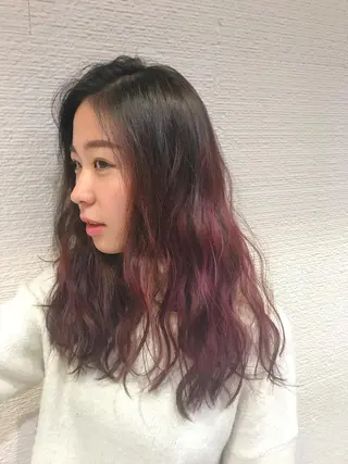 ロング カラー 【メンズ縮毛矯正】 田中秀斗のヘアスタイル