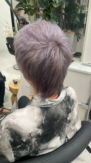 ショート カラー メンズ 髪質改善ストレート 🌈似合わせカットのヘアスタイル