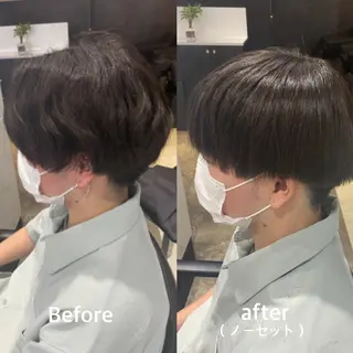 パーマ メンズ 新宿⌇韓国風ヘア ⌇透明感カラーのヘアスタイル