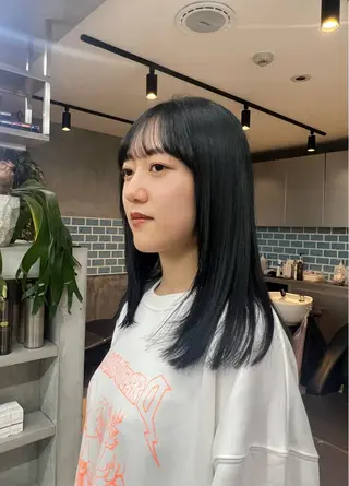 ロング 韓国ヘア 🎀華澄のヘアスタイル