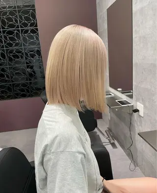 カラー 酸性ストレート 髪質改善のヘアスタイル