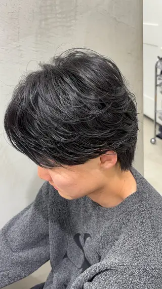 ショート パーマ メンズ 名古屋メンズパーマ /松井生のヘアスタイル