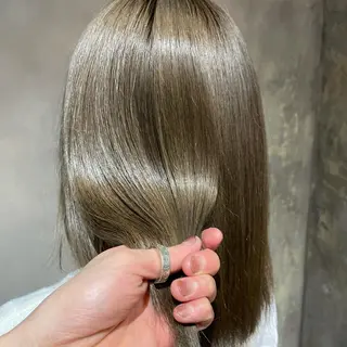 ミディアム カラー La vielle 西峠のヘアスタイル