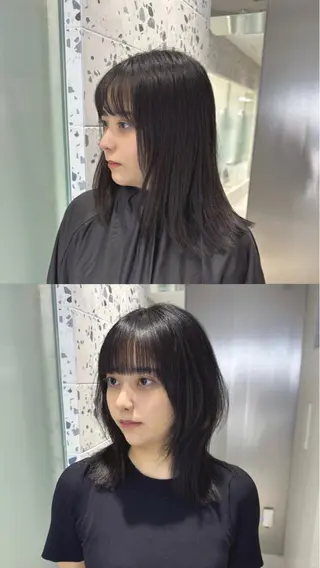 ミディアム 矢野 晃平のヘアスタイル
