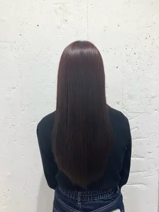 ロング カラー 透明感カラー🎀／ 寒色カラー／マツエクのヘアスタイル