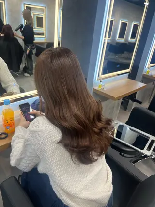 カラー 札幌ブリーチなし 👑ヒリュウのヘアスタイル