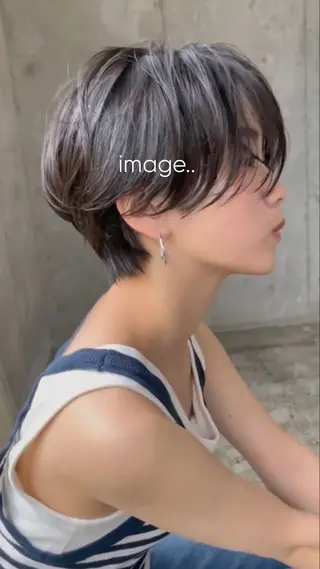 ショート バレイヤージュモデル 募集👒ヨンスクのヘアスタイル