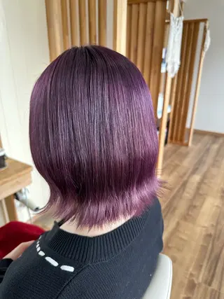 カラー ALL BLue 木間のヘアスタイル