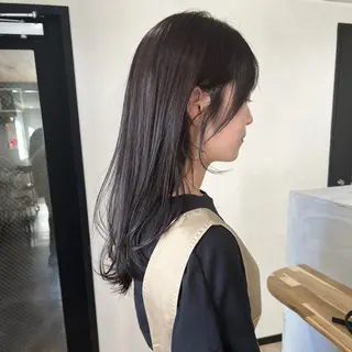 セミロング カラー 🌱小顔魅せショート 髪質改善カラー/泉綺のヘアスタイル
