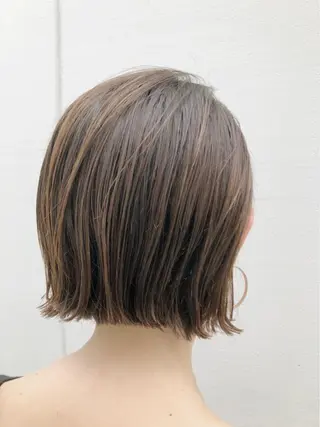 ショート カラー ノグチ ユウキ/ボブのヘアスタイル