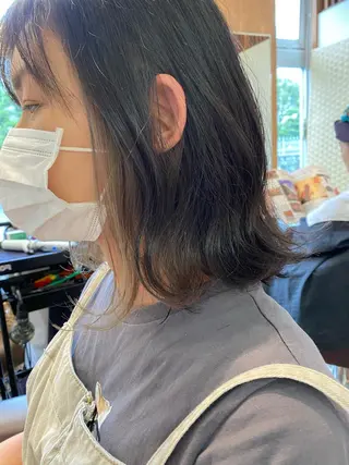 ミディアム カラー 三浦 健太郎のヘアスタイル